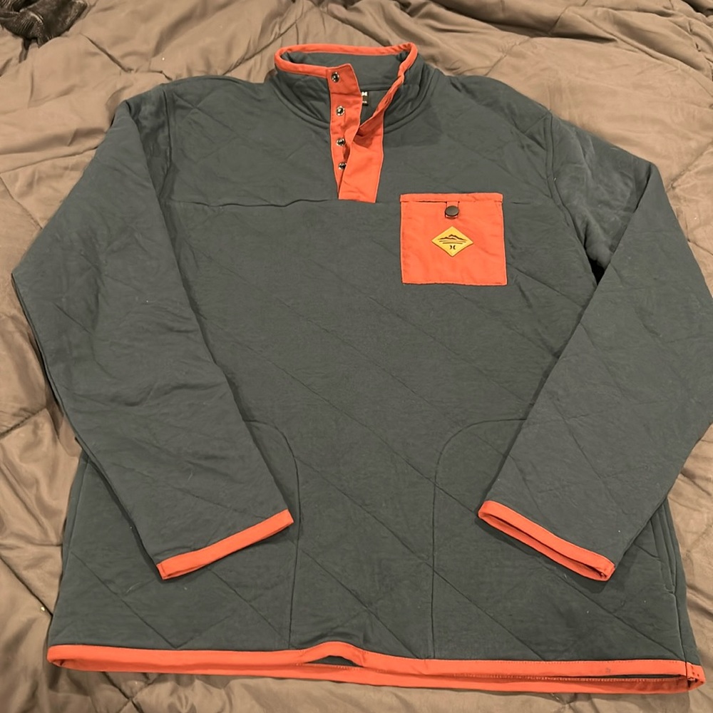 Hurley Quilted 1/4 Snap Pullover